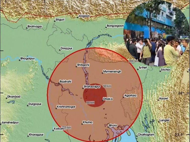 SamacharToday.co.in - ढाका भूकंप ने कोलकाता-पूर्वोत्तर में क्यों दिए तेज झटके - Image Credited by The Economic Times