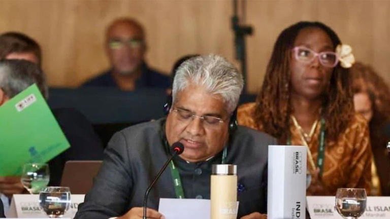 SamacharToday.co.in - 🌍 लीडआईटी गोलमेज बैठक: भारत ने पेरिस समझौते की वर्षगांठ पर 'कार्यान्वयन' पर ज़ोर दिया- Iamge Credited by Newsable Asianet News