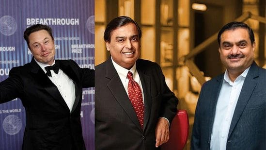 SamacharToday.co.in - एलन मस्क की संपत्ति अंबानी-अडानी की कुल दौलत से चार गुना ज्यादा - Image Credited by Hindustan Times