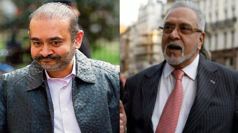 SamacharToday.co.in - भगोड़ों आर्थिक अपराधियों (FEOs) पर भारतीय बैंकों (PSBs) का ₹58,082 करोड़ का ऋण बकाया - Image Credited by Times NOW