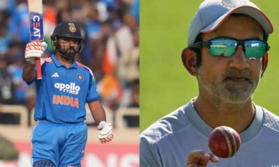 SamacharToday.co.in - गौतम गंभीर, रोहित की गहन बातचीत से कोच-कप्तान समीकरण पर बहस तेज़ - Image Credited by Times Now