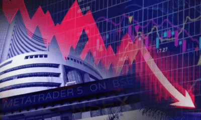 SamacharToday.co.in - व्यापार की चिंता, वैश्विक कमजोरी से सेंसेक्स, निफ्टी गिरे - Image Credited by News9