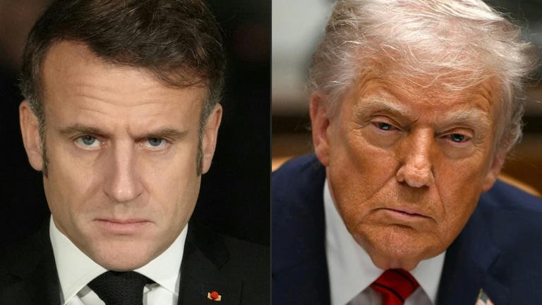 SamacharToday.co.in - ट्रंप ने लीक किए मैक्रों के निजी संदेश; ग्रीनलैंड पर तनातनी तेज - Image Credited by MoneyControl