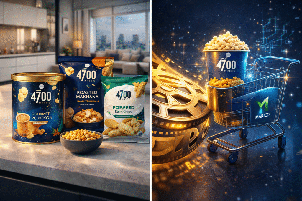 SamacharToday.co.in - पीवीआर आइनॉक्स का 4700BC से निकास; मारिको ने ₹226.8 करोड़ में ब्रांड खरीदा - AI Generated Image