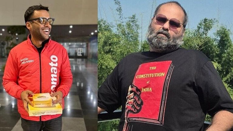 SamacharToday.co.in - गिग इकोनॉमी पर रार कुणाल कामरा ने ज़ोमैटो के दीपिंदर गोयल को घेरा - Image Credited by Live Mint