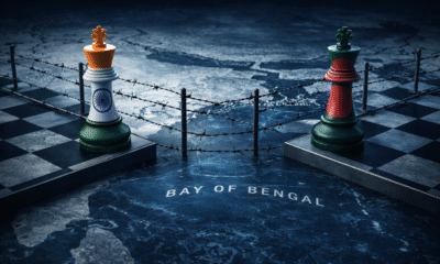 SamacharToday.co.in - सुरक्षा संकट भारत ने बांग्लादेश से अधिकारियों के परिवारों को वापस बुलाया - AI Generated Image