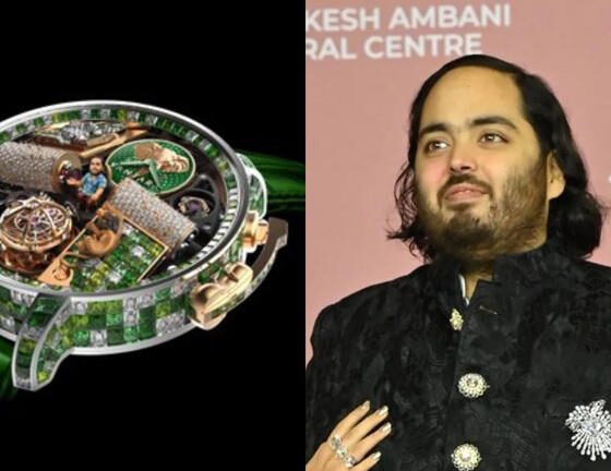 SamacharToday.co.in - 1.5 मिलियन डॉलर की 'वंतारा' घड़ी अनंत अंबानी की मूर्ति से सजी जैकब एंड कंपनी की कृति - Image Credited by The Financial Express