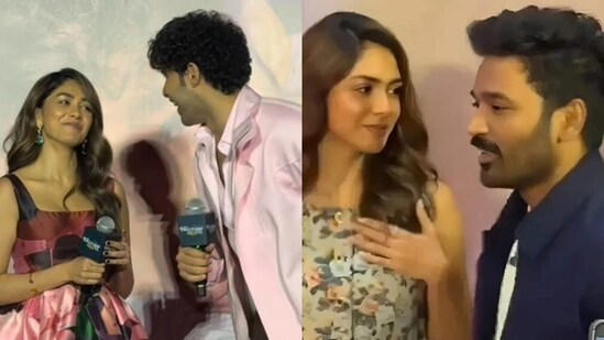 SamacharToday.co.in - चेन्नई कनेक्शन पर सिद्धांत ने मृणाल को छेड़ा, अभिनेत्री के चेहरे पर आई लाली - Image Credited by Hindustan Times