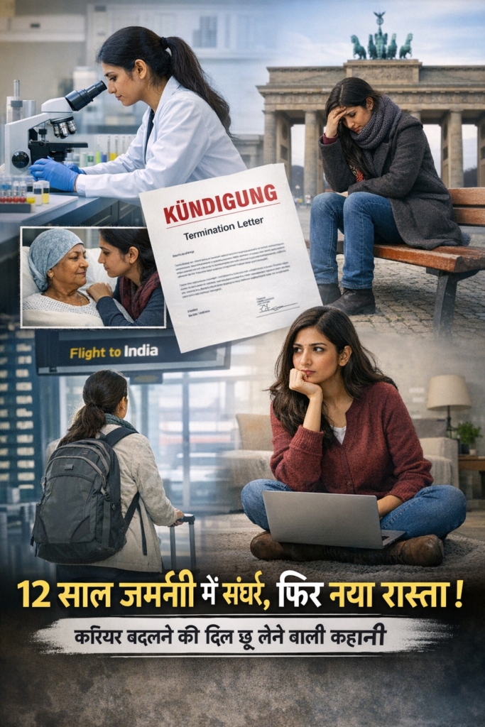 SamacharToday.co.in - जर्मनी में भारतीय वैज्ञानिक के संघर्ष ने छेड़ी नई बहस - AI Generated Image