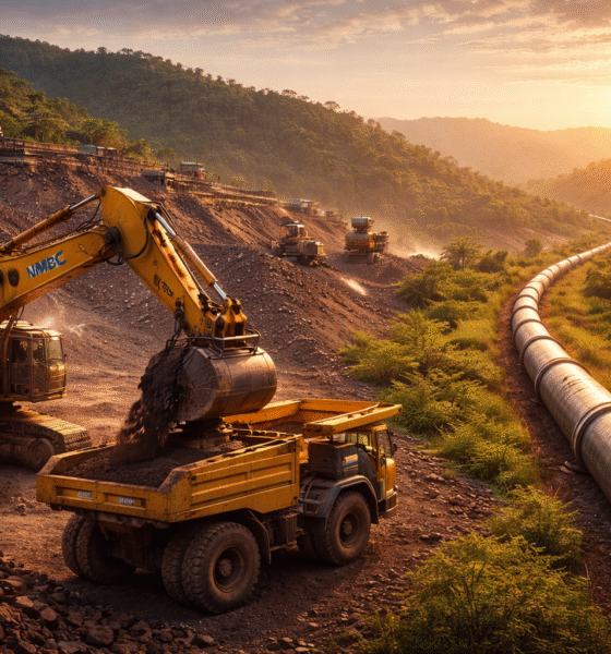 SamacharToday.co.in - NMDC का ऐतिहासिक शिखर रिकॉर्ड उत्पादन और वित्तीय विकास की उड़ान - AI Generated Image