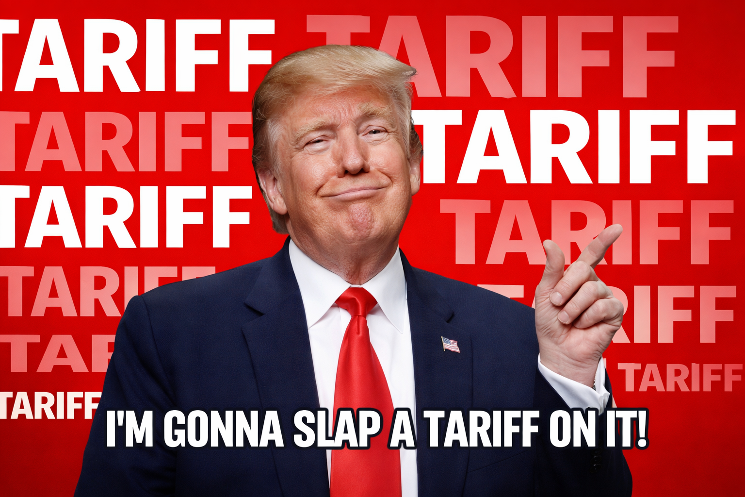 SamacharToday.co.in - अमेरिका कुछ देशों पर टैरिफ बढ़ाकर 15 प्रतिशत करेगा - AI Generated Image