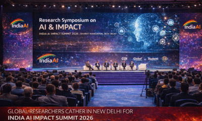 SamacharToday.co.in - इंडिया एआई इम्पैक्ट समिट शोध और नीति के बीच सेतु बने वैश्विक विशेषज्ञ - AI Generated Image