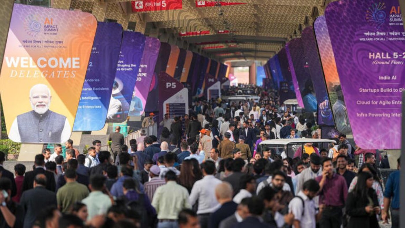 SamacharToday.co.in - भारत का वैश्विक एआई शिखर सम्मेलन ऊंचे इरादे, अव्यवस्थित वास्तविकता - Image Credited by Live Mint