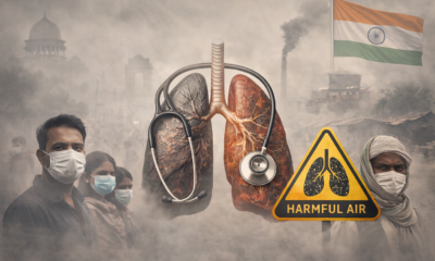 SamacharToday.co.in - वायु प्रदूषण के स्वास्थ्य संकट से निपटने हेतु भारत की व्यापक रणनीति - AI Generated Image