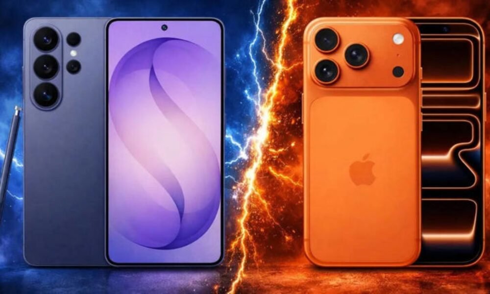 SamacharToday.co.in - सैमसंग गैलेक्सी S26 अल्ट्रा बनाम आईफोन 17 प्रो मैक्स - Image Credited by Times NOW