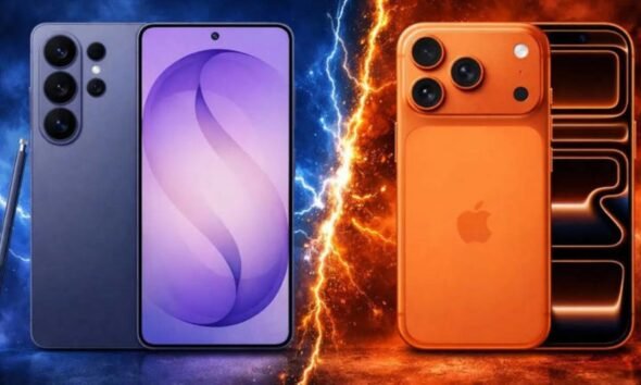 SamacharToday.co.in - सैमसंग गैलेक्सी S26 अल्ट्रा बनाम आईफोन 17 प्रो मैक्स - Image Credited by Times NOW