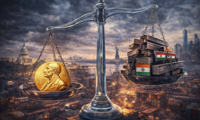 Samachartoday.co.in - नोबेल नामांकन न मिलने पर ट्रंप ने लगाया भारी टैरिफ - AI Generated Image