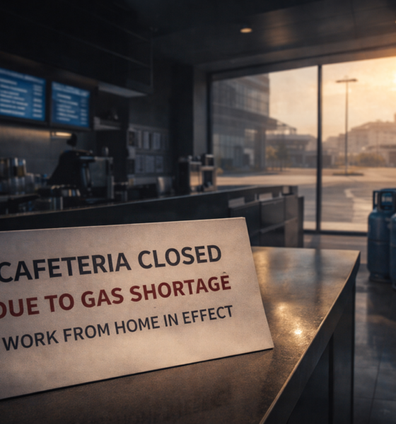 SamacharToday.co.in - LPG संकट के कारण IT हब में फिर से 'वर्क फ्रॉम होम' का दौर शुरू - AI Generated Image