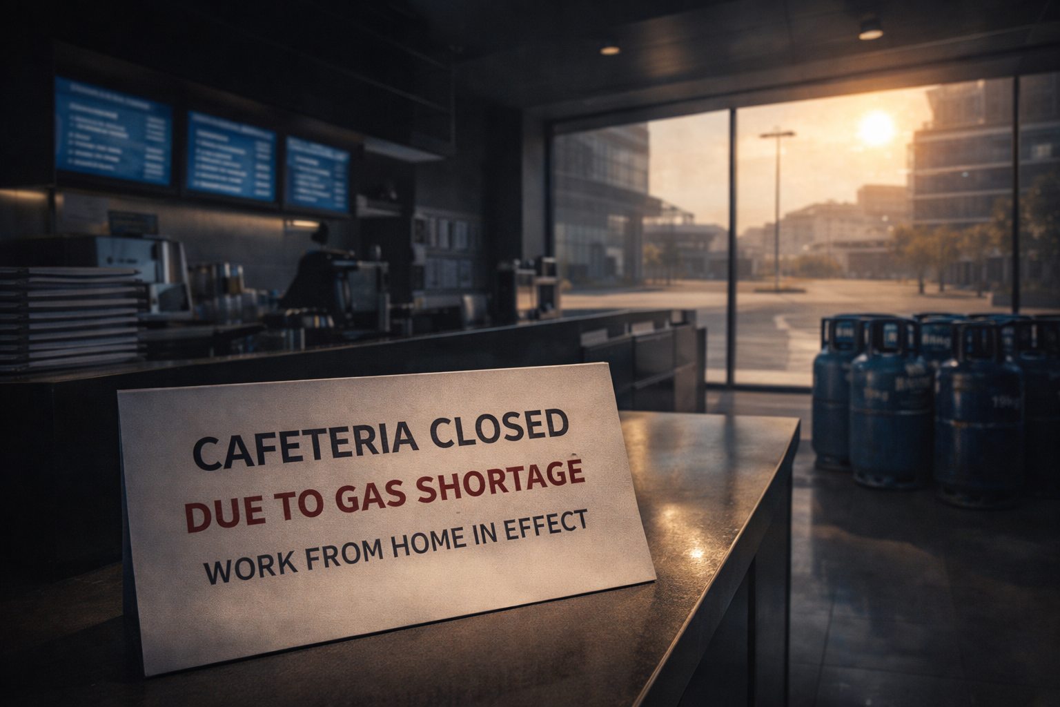 SamacharToday.co.in - LPG संकट के कारण IT हब में फिर से 'वर्क फ्रॉम होम' का दौर शुरू - AI Generated Image