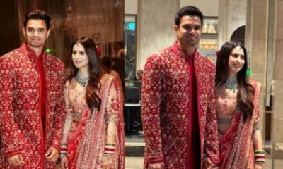 SamacharToday.co.in - अर्जुन तेंदुलकर और सानिया चड्ढा का मुंबई में भव्य विवाह - Image redited by ZEE News