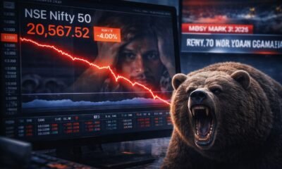 SamacharToday.co.in - एक घंटे में डूबे 12 लाख करोड़ रुपये आज क्यों क्रैश हुआ शेयर बाजार - Credited by The Times of India