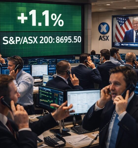 SamacharToday.co.in - ईरान संघर्ष समाप्ति के संकेतों से बाजारों में सुधार - AI Generated Image