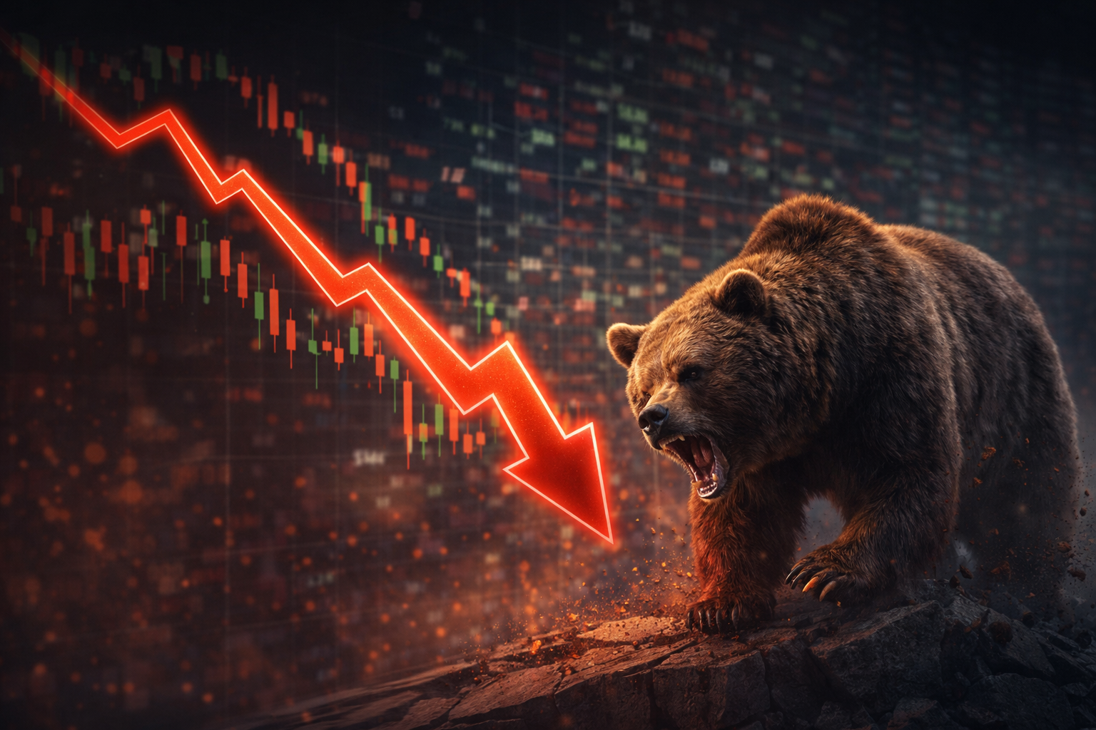 SamacharToday.co.in - एनवीडिया की 'एआई' घोषणाओं से डरा भारतीय आईटी सेक्टर; शेयर 6% तक टूटे - AI Generated Image