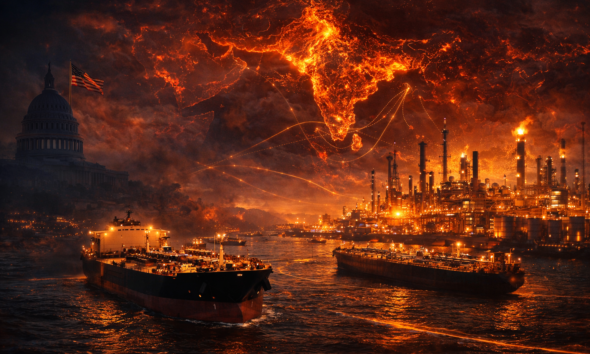 SamacharToday.co.in - तेल बाजार को स्थिर करने के लिए अमेरिका ने मांगी भारत की मदद - AI Generated Image