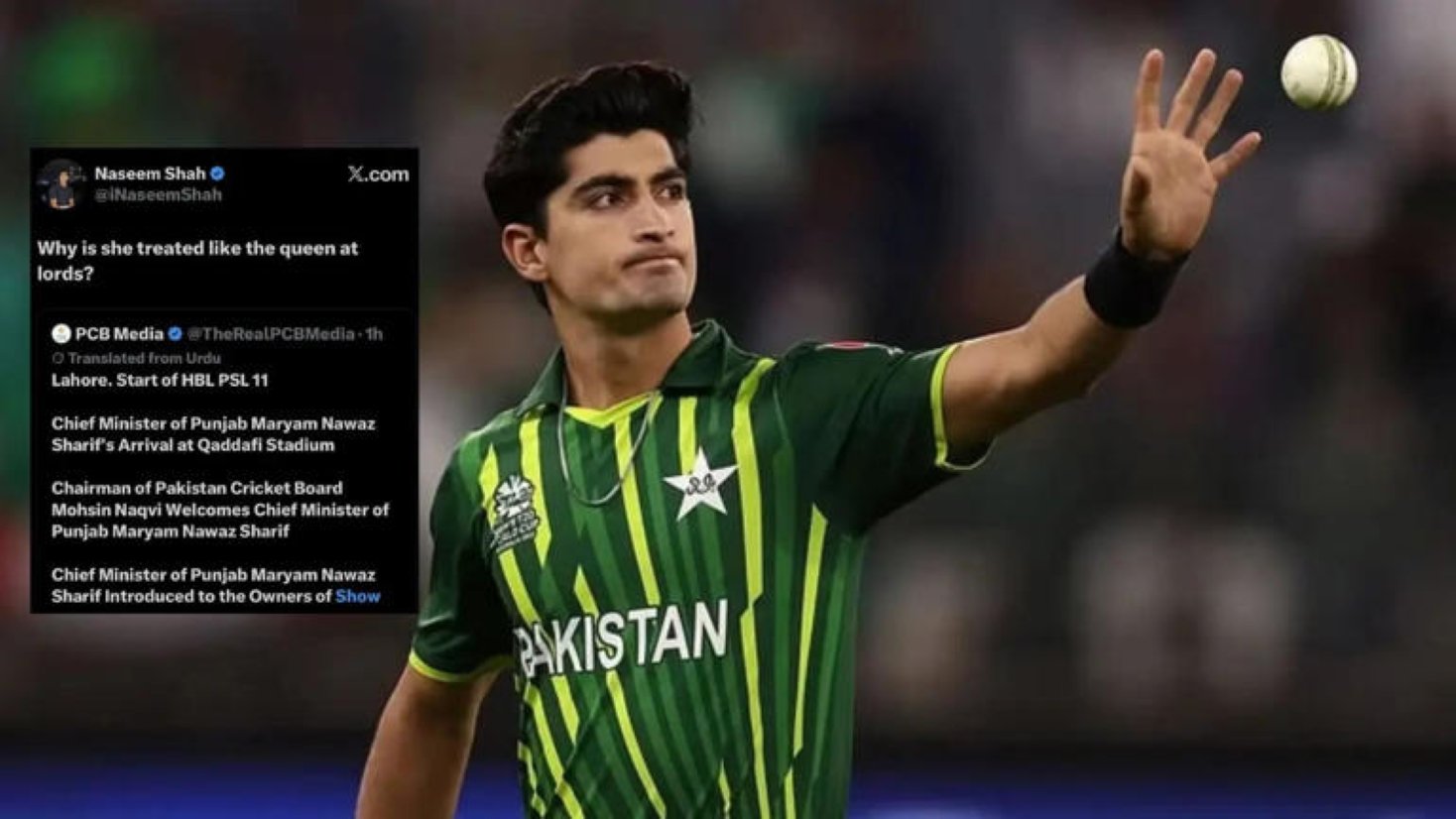 SamacharToday.co.in - नसीम शाह पर पीसीबी की कड़ी अनुशासनात्मक कार्रवाई - Image Credited by The Times of India