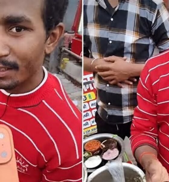 SamacharToday.co.in - पटना में आईफोन 17 वाला गोलगप्पे वाला वायरल - Image Credited by ABP News