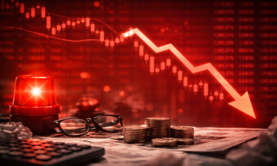 SamacharToday.co.in - ब्लैक मंडे वैश्विक उथल-पुथल के बीच सेंसेक्स 1,200 अंक टूटा - AI Generated Image