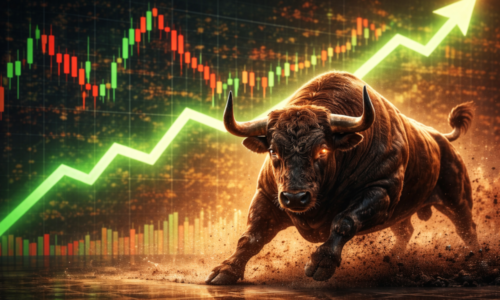 SamacharToday.co.in - सेंसेक्स में 900 अंकों का उछाल ईरान युद्ध के बीच बाजार में तेजी क्यों - AI Generated Image