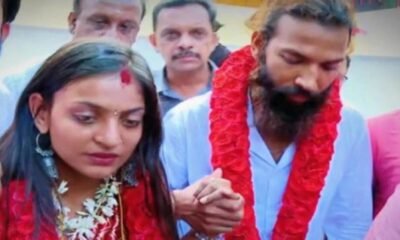 samacharToday.co.in - महाकुंभ की 'मोनालिसा' ने केरल के मंदिर में फरमान संग रचाया ब्याह - Image Credited by NDTV