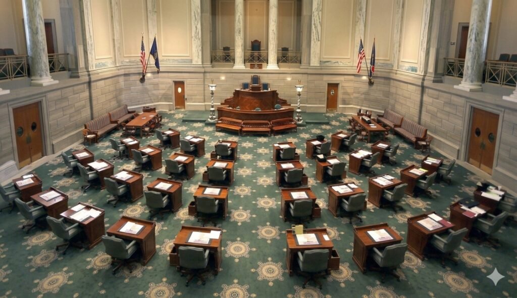 SamacharToday.co.in - मिसौरी सीनेट ने आयकर खत्म करने का प्रस्ताव पास किया - AI Generated Image