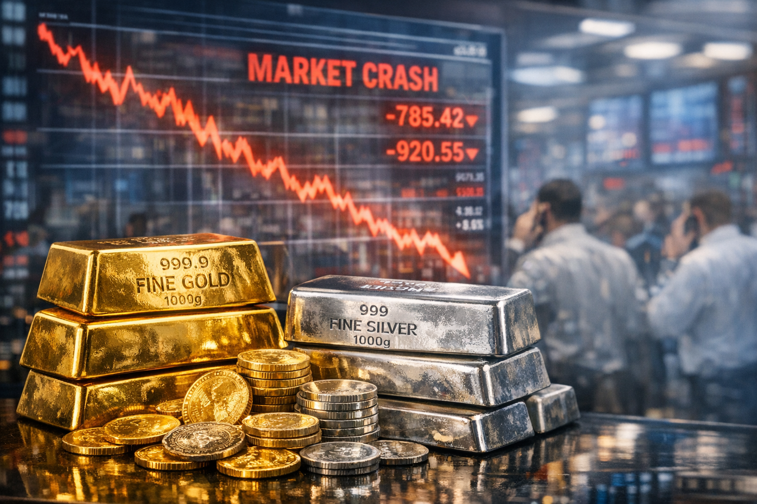 SamacharToday.co.in - ईरान युद्ध पर अनिश्चितता से सोना औंधे मुँह गिरा - AI Generated Image