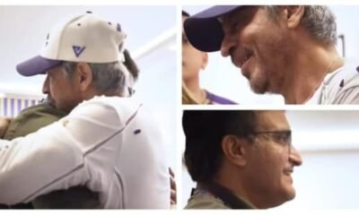 SamacharToday.co.in - कोलकाता के 'किंग्स' का मिलन ईडन में शाहरुख और सौरव की जादुई झप्पी - Image Credited by Hindustan Times