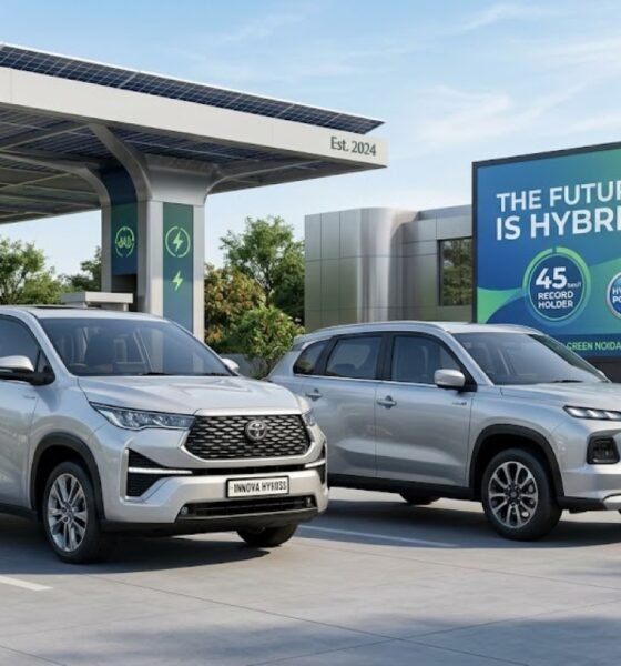 SamacharToday.co.in - भारत में हाइब्रिड कारों की बढ़ती मांग - AI Generated Image