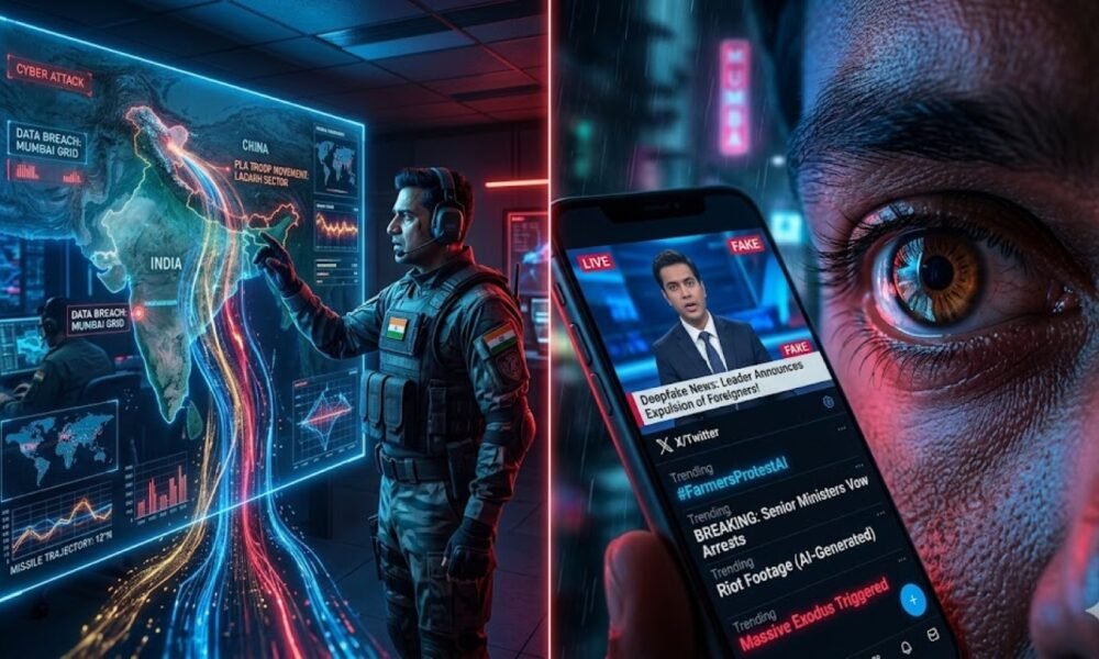 SamacharToday.co.in - सूचना युद्ध और धोखे का एल्गोरिदम - AI Generated Image