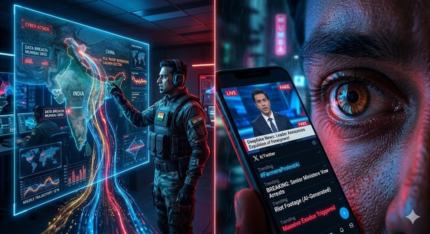 SamacharToday.co.in - सूचना युद्ध और धोखे का एल्गोरिदम - AI Generated Image