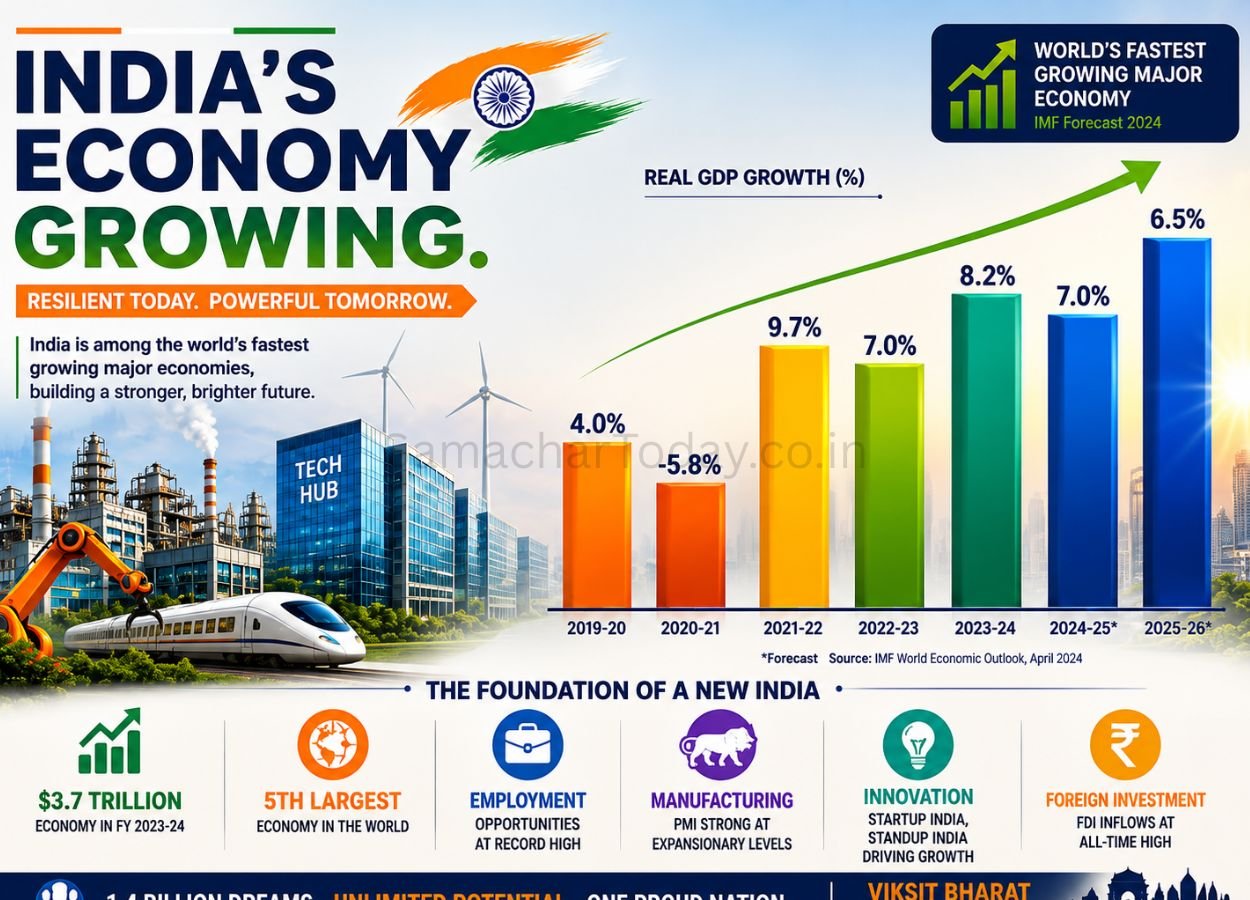 पहली तिमाही में 7% रह सकती है भारत की आर्थिक वृद्धि दर - SamacharToday.co.in